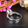 Factory price round cut ring inlaying moissante diamond wedding ring